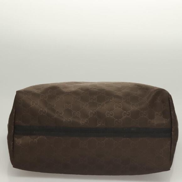 GUCCI GG Canvas Tote Bag Brown Gold - Picture 10 of 16